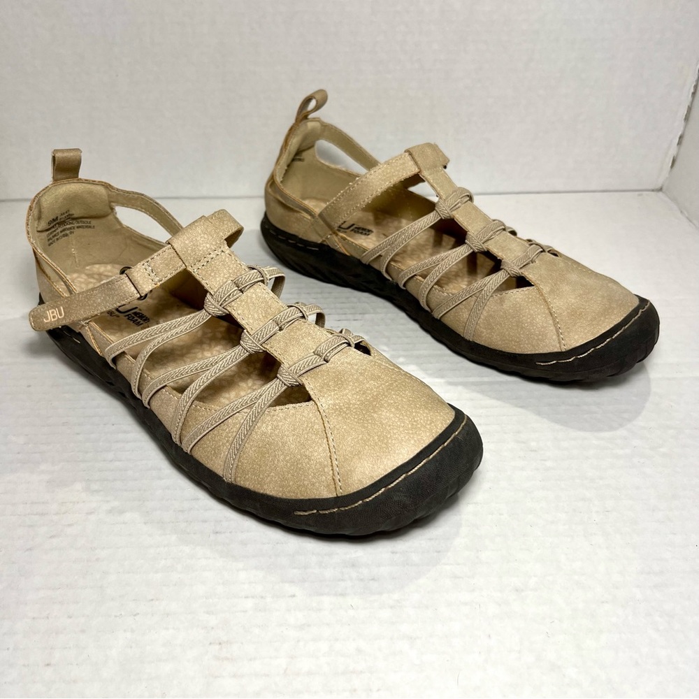 JBU by Jambu Sandals Women’s size 9M Juliet Rose Tan Mary Janes